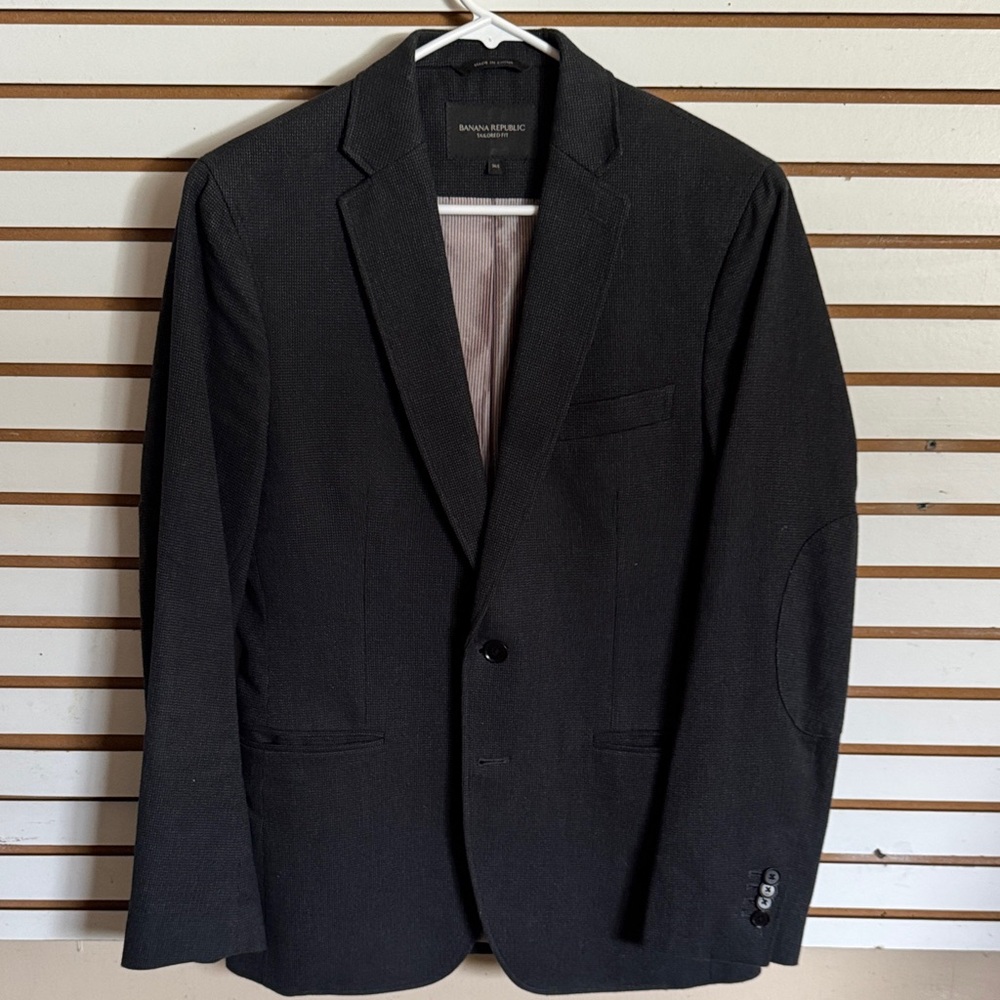 Banana Republic Men's Tailored fit Black Sport Coat Blazer